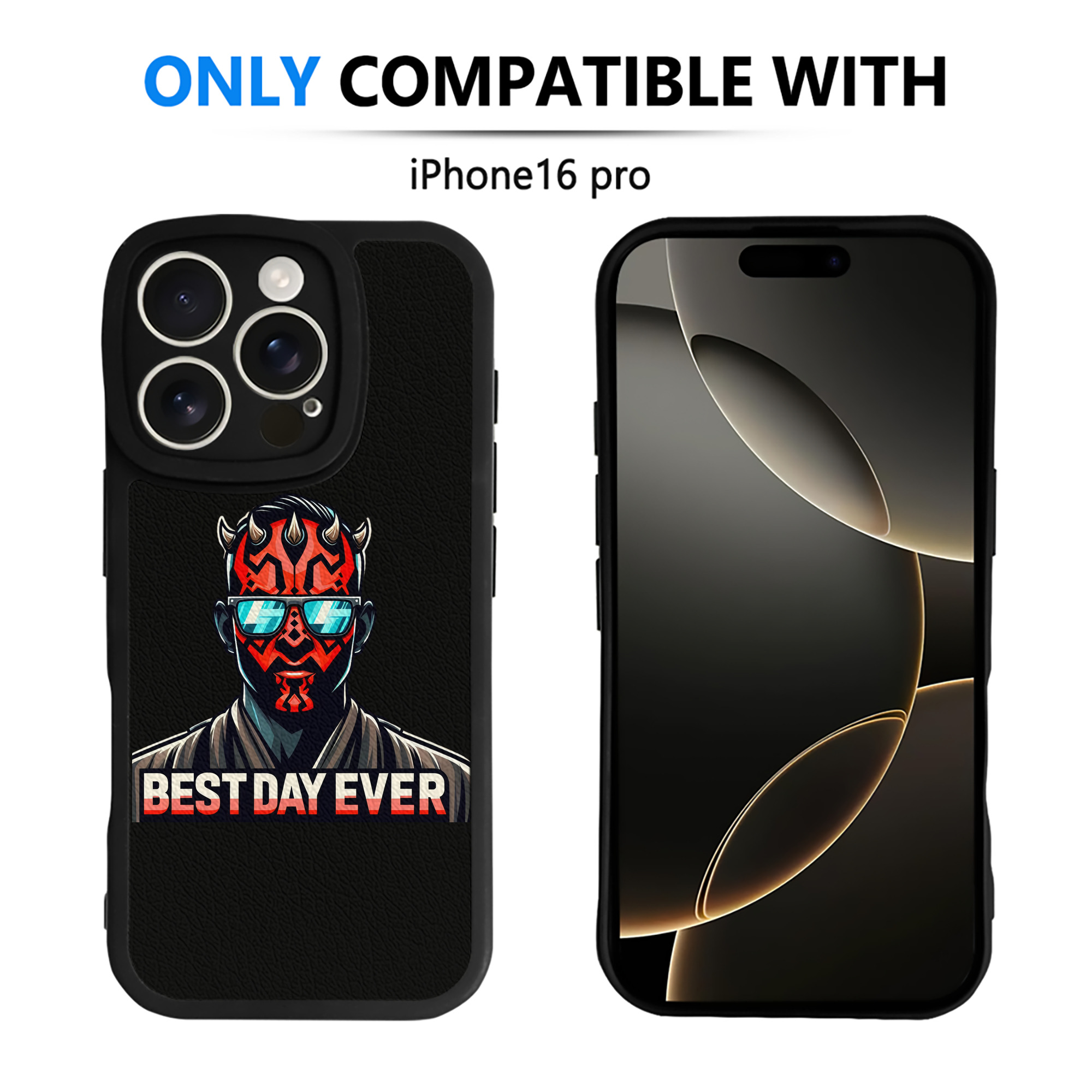 （画像用） スター・ウォーズ Star Wars 【iPhone 16シリーズ対応】シリコンスマホケース（レザー調） 材質：シリコン